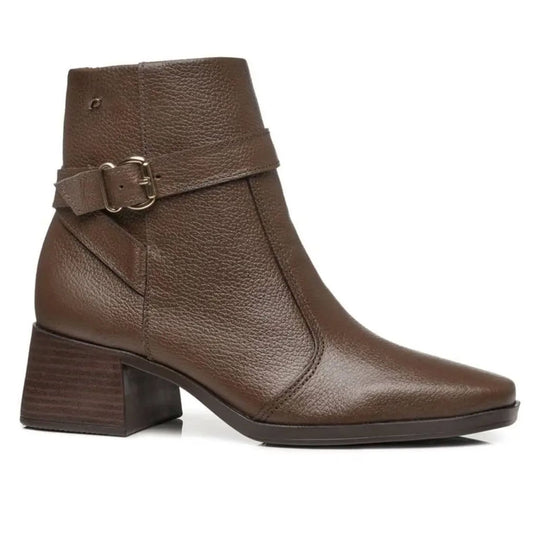Women's Pegada Ankle Boot Stretch Lizard in Chestnut
