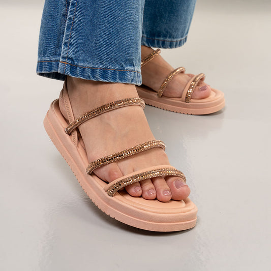 Sandalo con cinturino scintillante da donna Mississipi