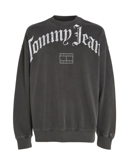 Tommy Jeans TJM Maglione girocollo rilassato con arco grunge