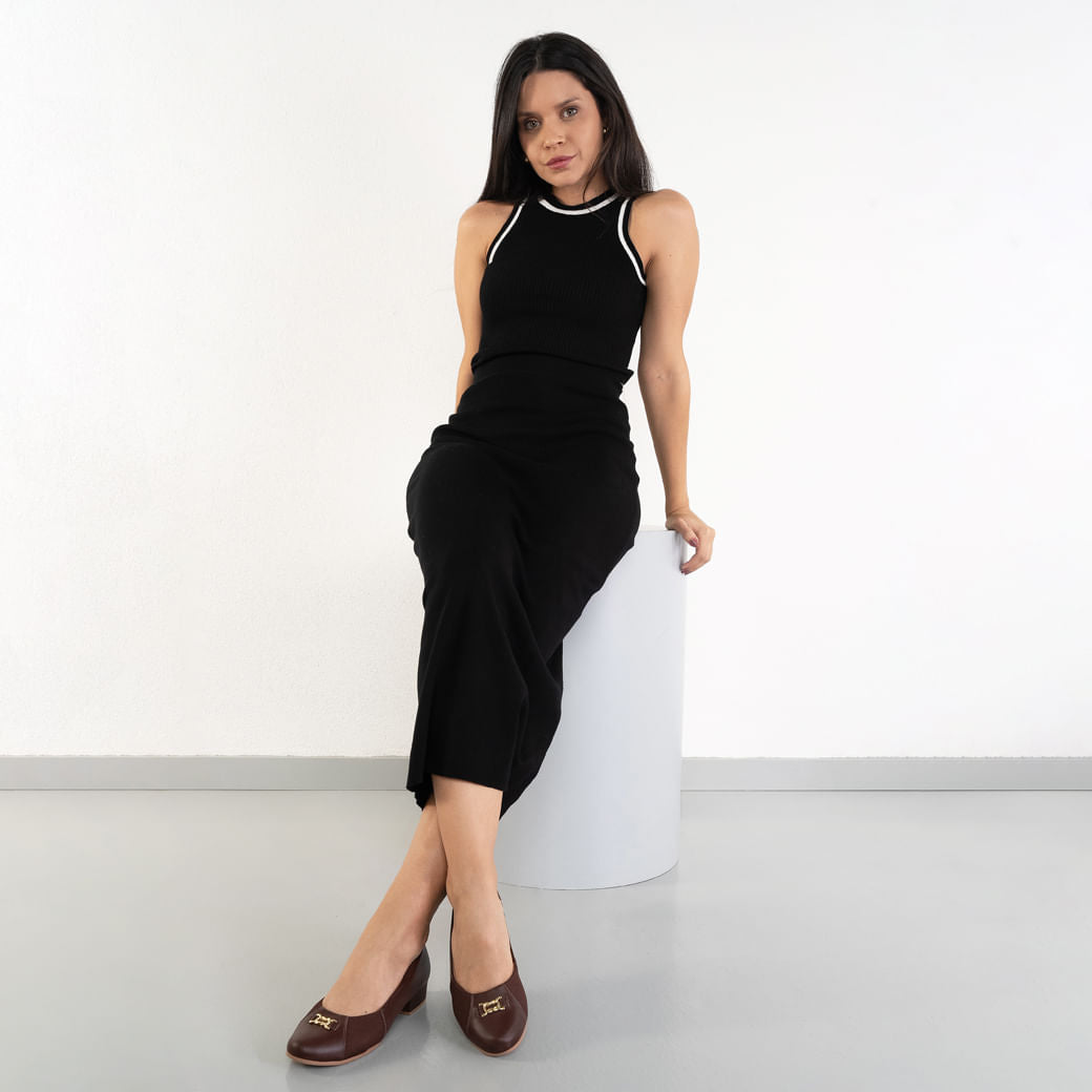 Scarpe con tacco basso da donna Usaflex in Pinhao