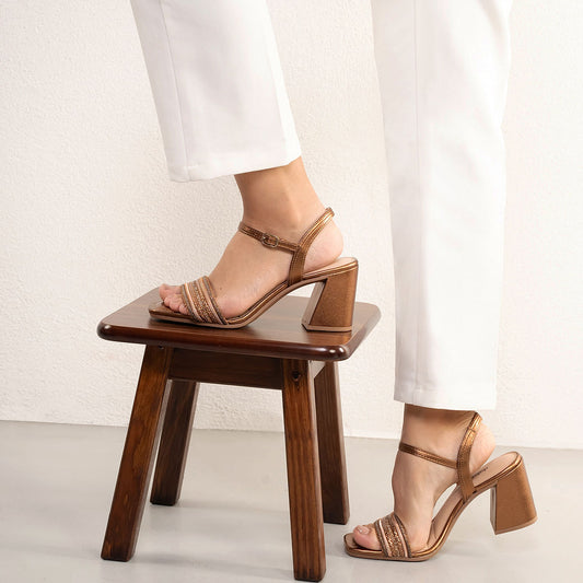 Sandalia de vestir Dakota Mujer Bronce