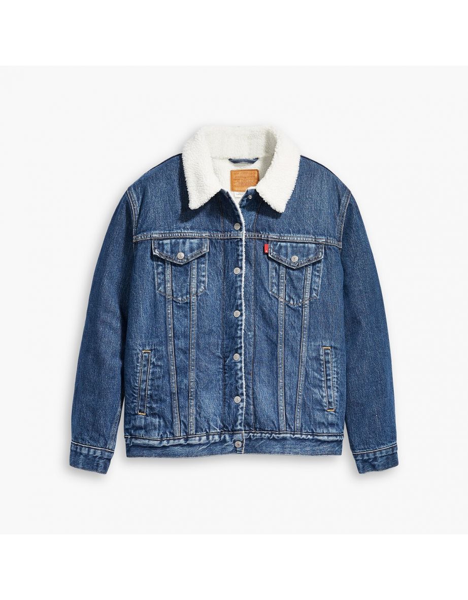 Giacca da camionista Ex-Boyfriend Denim Sherpa