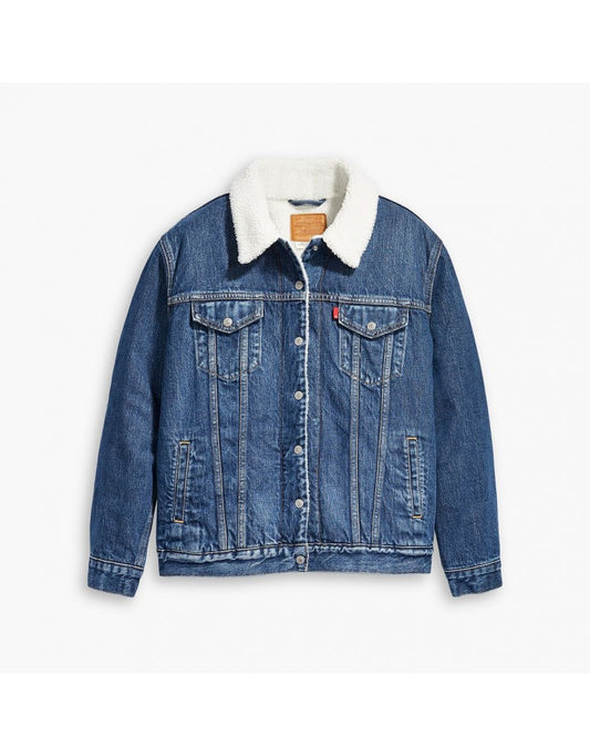 Giacca da camionista Ex-Boyfriend Denim Sherpa