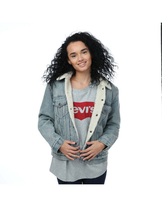 Giacca Levi's Ex-Boyfriend Sherpa Trucker da donna in blu
