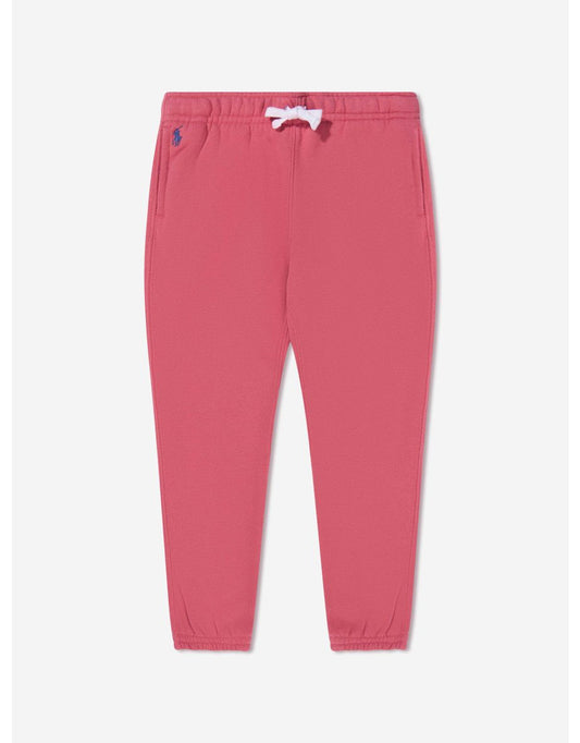 Joggers da bambina in pile con logo