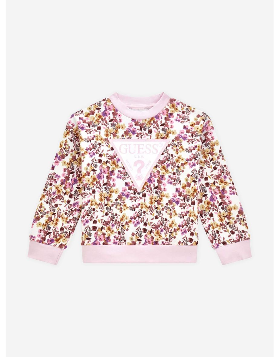 Sudadera Logo Floral Multicolor Niña