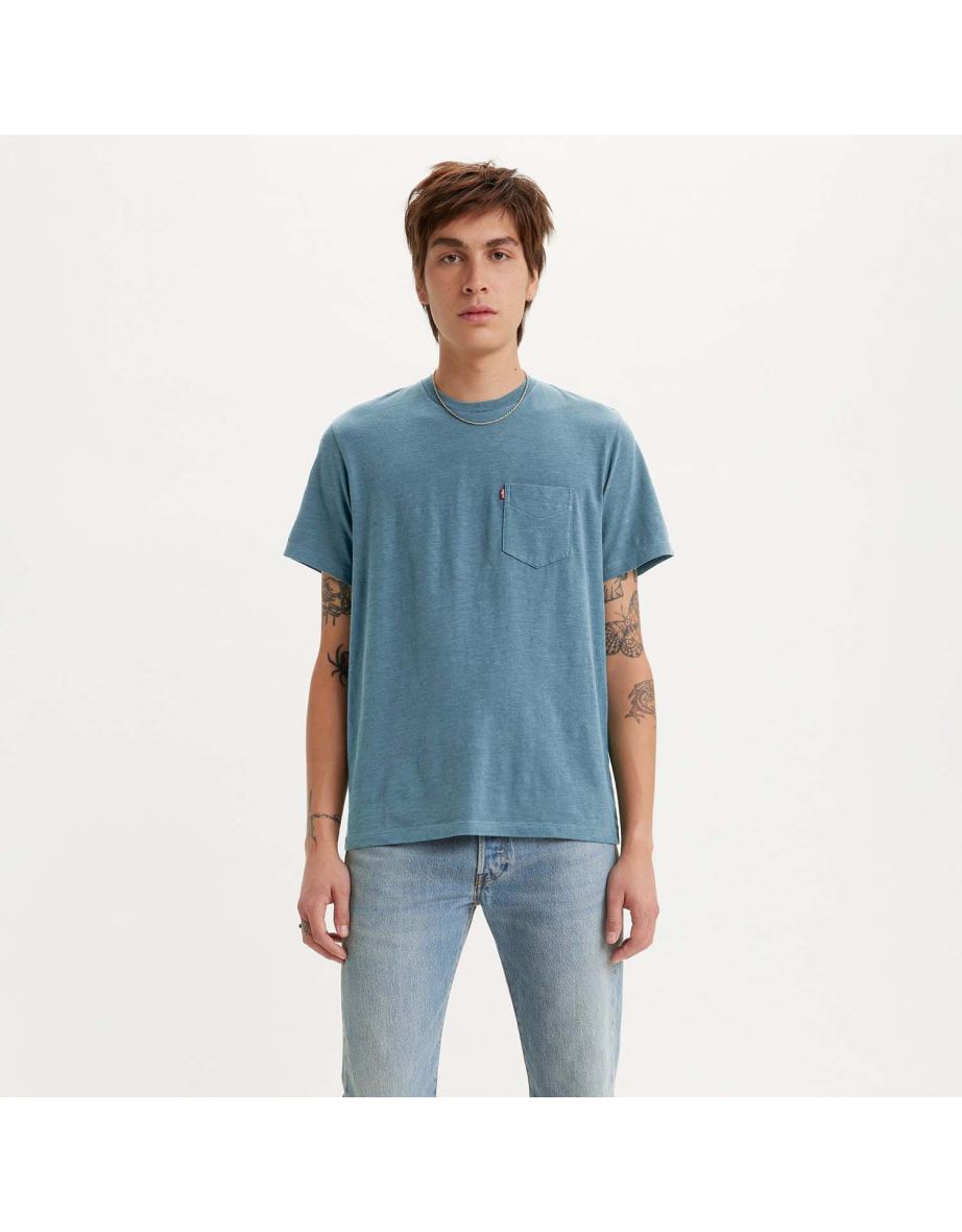 Camiseta de bolsillo Levi's Classic para hombre en morado