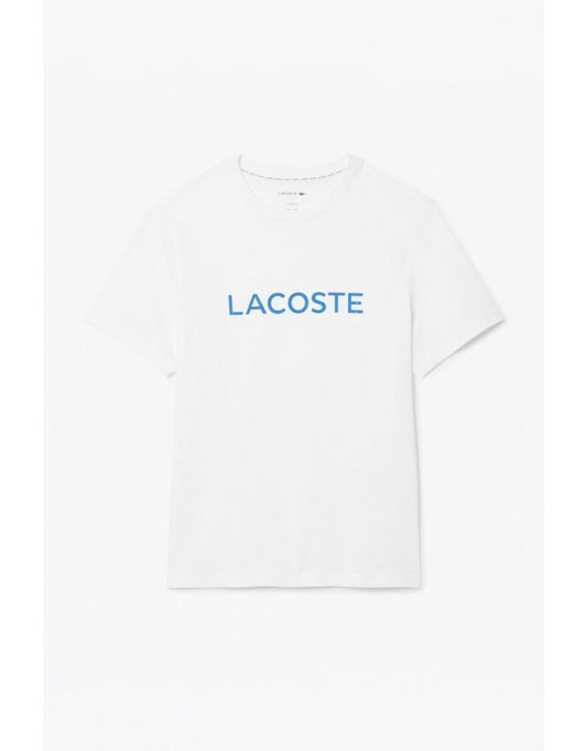 Camiseta com logotipo branco