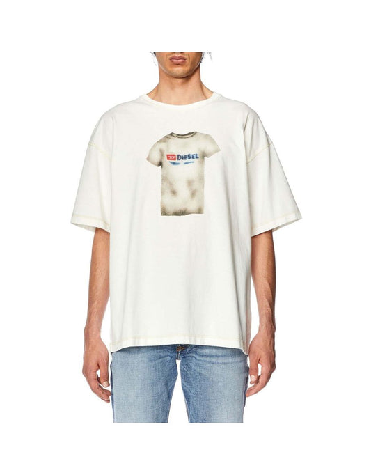 Camiseta blanca Diesel T-Boxt-N12 para hombre