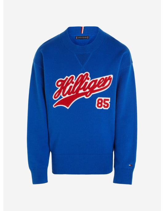 Moletom azul com logotipo Script para meninos