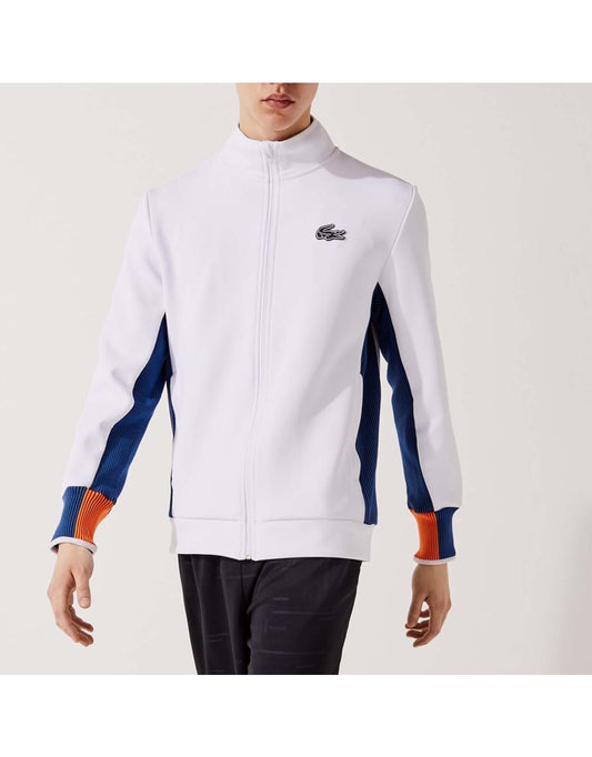 Moletom esportivo com zíper Lacoste para homens