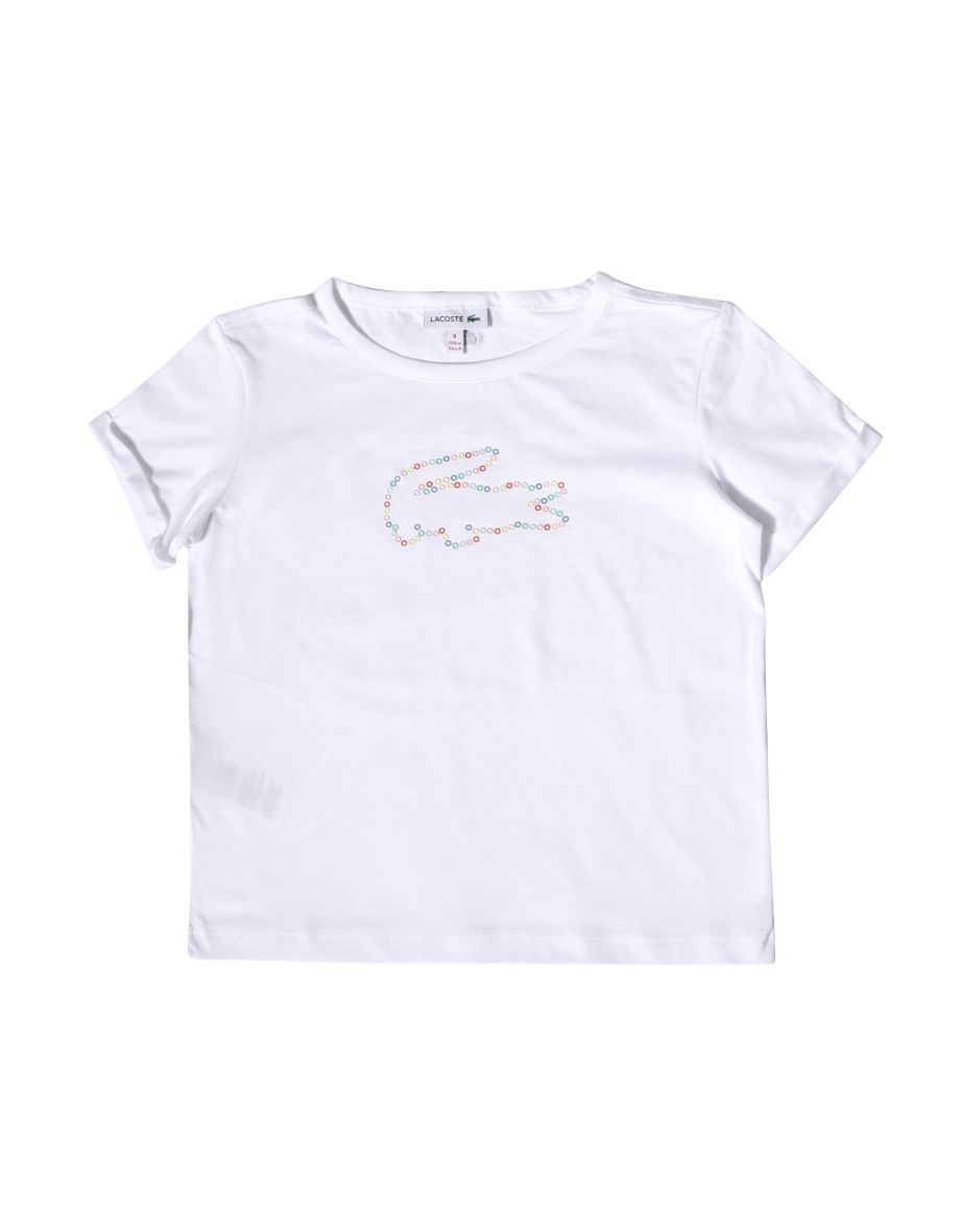 Camiseta Lacoste Logo Niña - Blanco