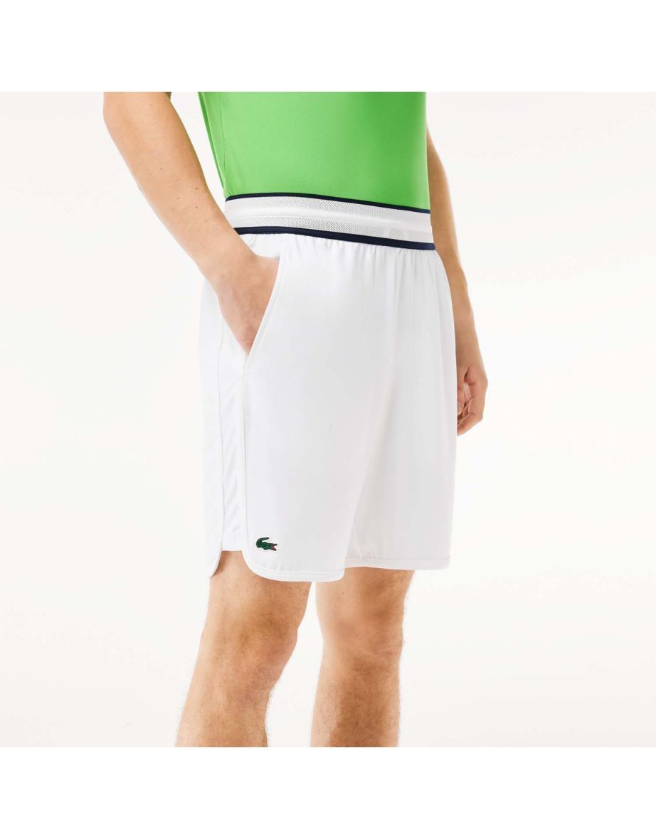 Pantaloncini da tennis Lacoste Sport da uomo in bianco - Edizione Daniil Medvedev