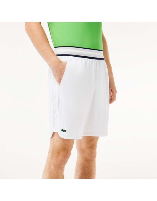 Pantaloncini da tennis Lacoste Sport da uomo in bianco - Edizione Daniil Medvedev