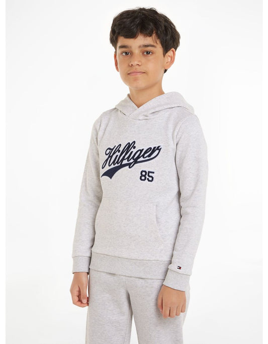 Moletom com capuz Ivory Logo Script para meninos