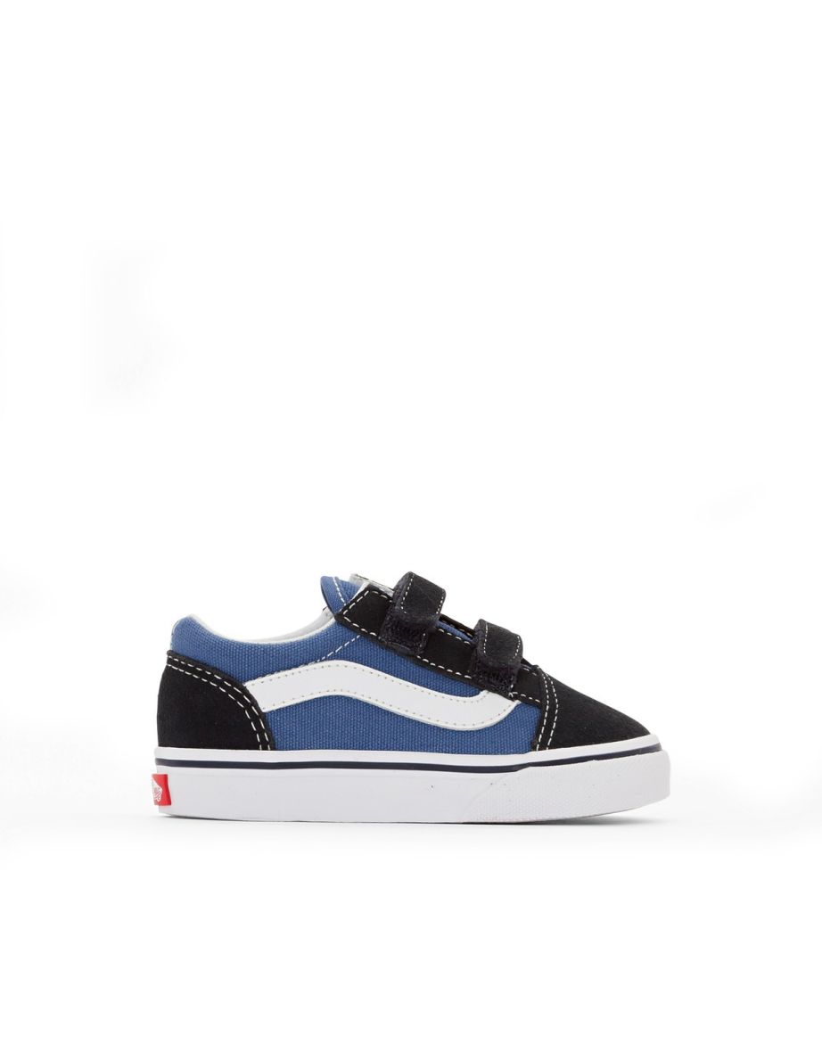 Kids TD Old Skool V Suede/Canvas Velcro Trainers