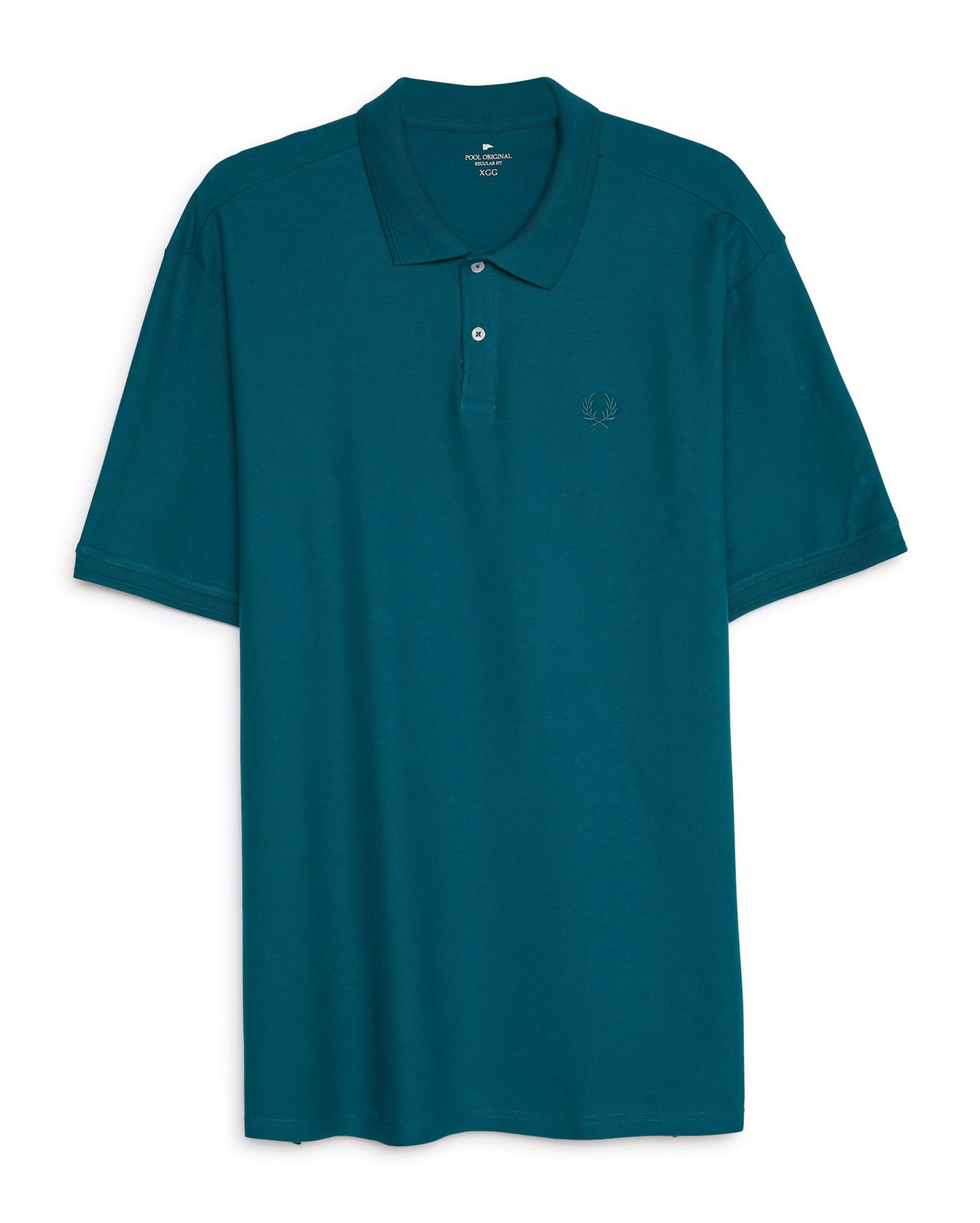 Polo uomo taglie forti Legacy Basic Solid Green | Pool Basics