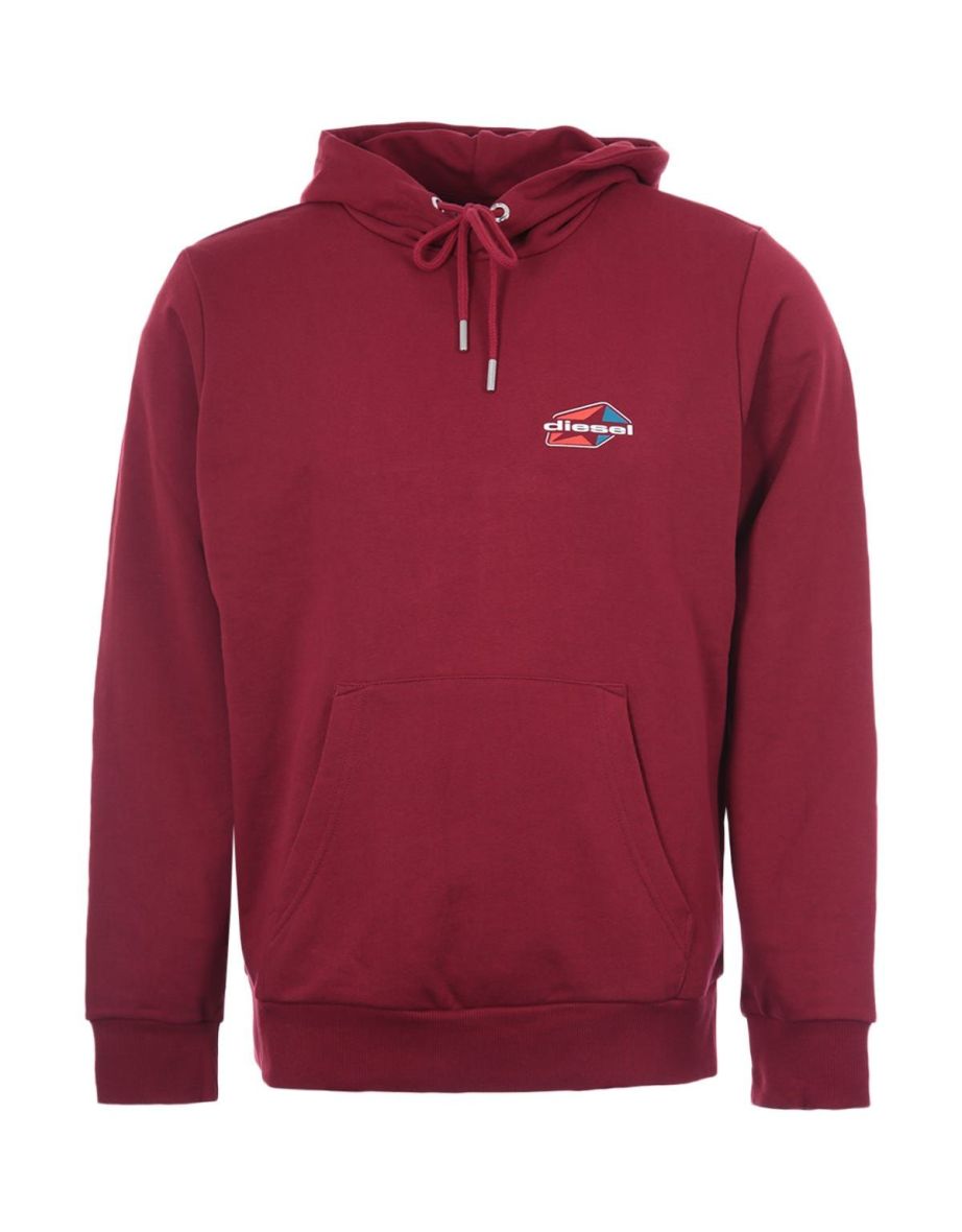 Sudadera con capucha Diesel SGirk K22 Logo para hombre - Roja
