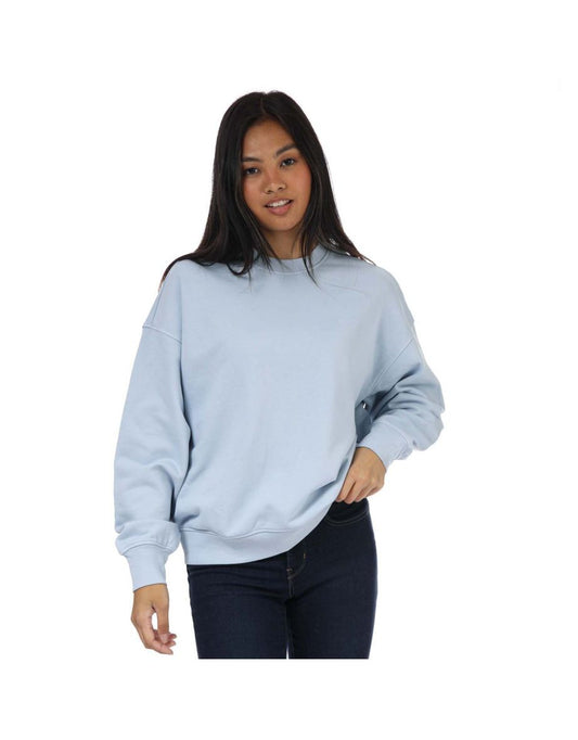 Felpa a girocollo Levi's Blu Donna Work From Home