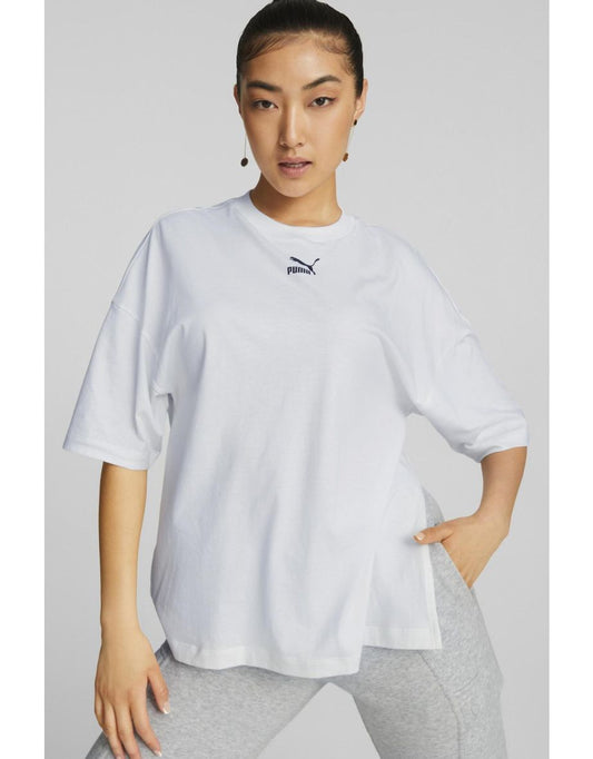 Maglietta Puma Classics oversize bianca
