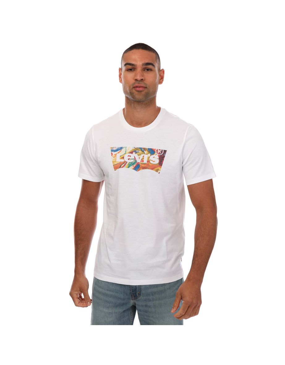 Camiseta Levi's Graphic Batwing de hombre, blanca