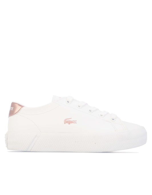 Zapatillas Gripshot de niña Lacoste Junior en blanco