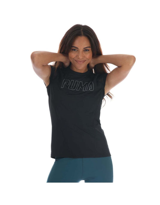 Maglietta Puma da allenamento nera da donna
