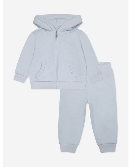 Tuta da ginnastica con logo blu per bambini