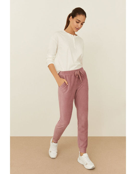 Pantaloni lunghi rosa