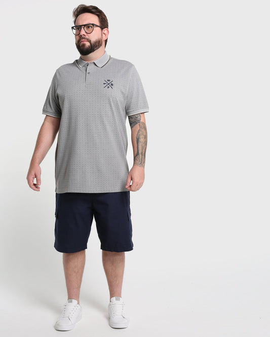 Pantaloncini Cargo Basic Plus Size - Blu