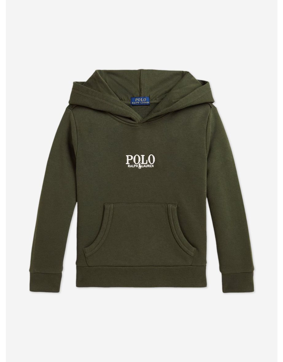 Green Boys' Polo Hoodie