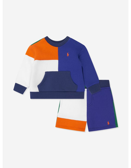 Conjunto de shorts multicoloridos para bebês meninos