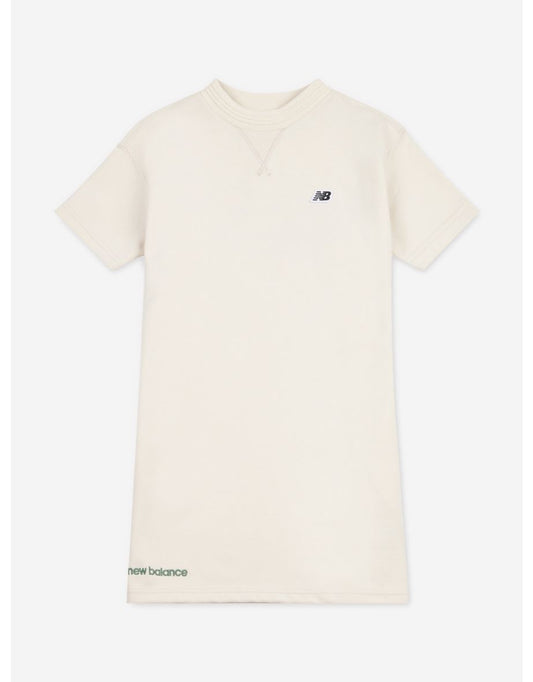 Vestito con maglietta New Balance Premium da bambina in beige