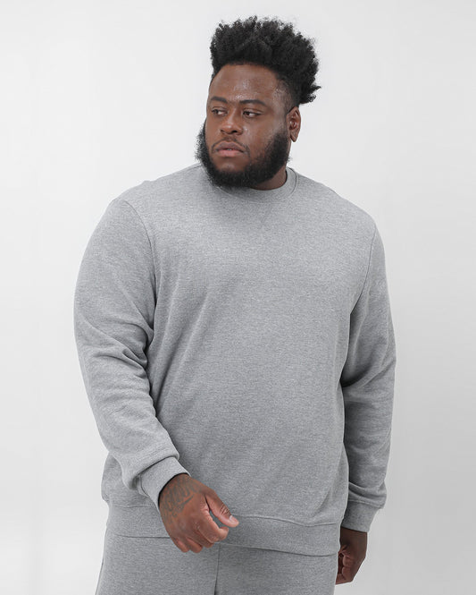 Moletom Plus Size Masculino - Cinza Claro | Original Plus da Riachuelo