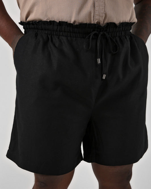 Men's Plus Size Straight Linen Shorts | Allman by Riachuelo