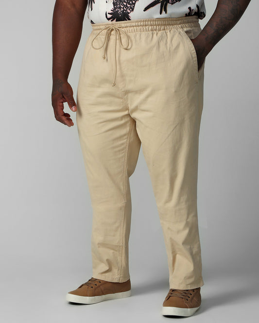 Jeans Plus Size Slim Fit Beige da uomo di Allman per Riachuelo