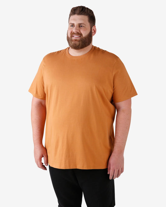 Maglietta Plus Size a tinta unita - Marrone