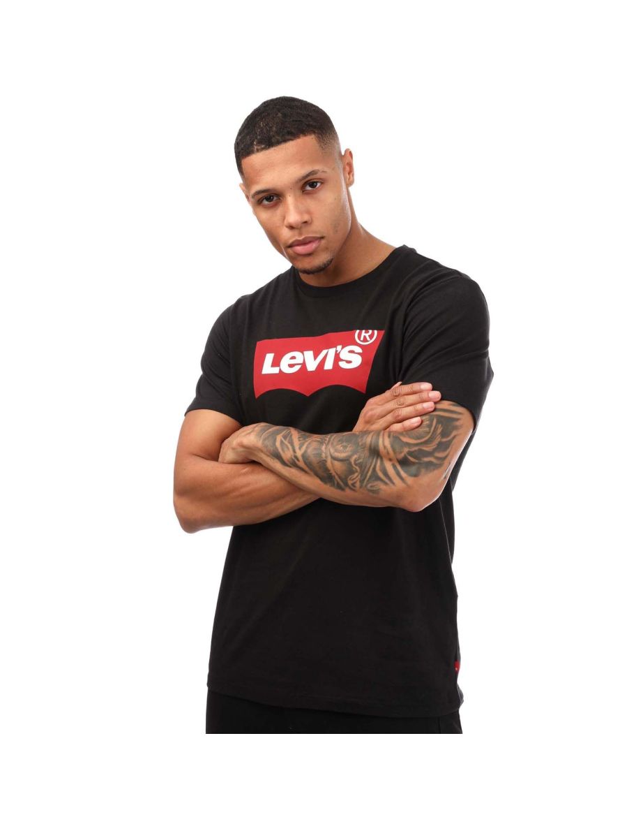 Camiseta de hombre Levi's Graphic Crew Neck Negra