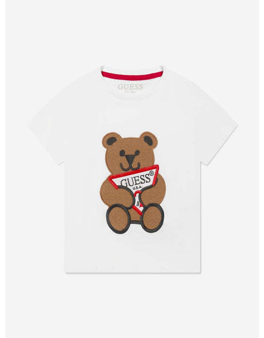 White Teddy Bear T-Shirt for Boys