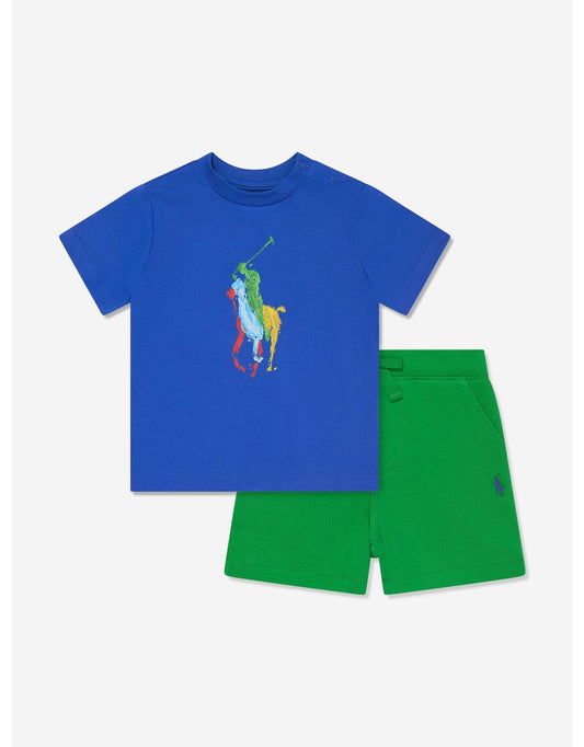 Set di pantaloncini blu da bambino