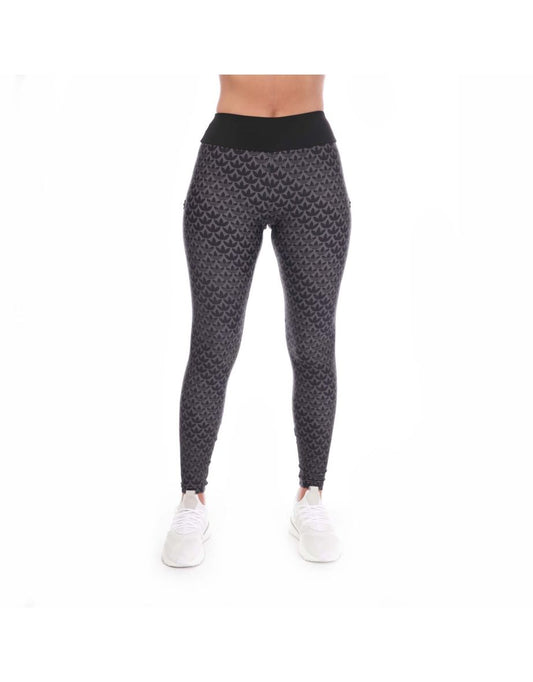 Leggings de banho Adidas Monogram Full-Coverage para mulheres em preto