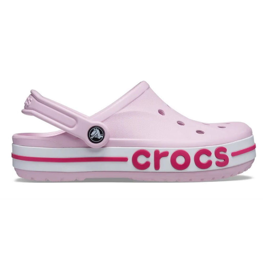 Tamancos unissex Crocs Bayaband em rosa