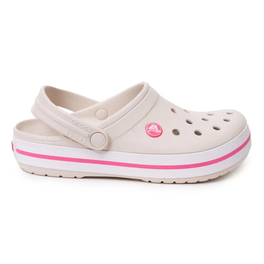 Tamancos femininos Crocs Crocband em bege
