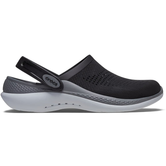 Zueco Unisex Crocs Literide 360 Negro y Gris