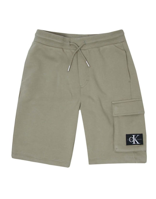 Calvin Klein Infant Boy's Relaxed Cargo Jogger Shorts em verde