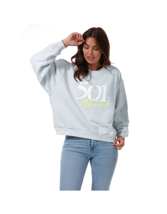 Felpa Levi's Plus Size Graphic Vintage Crew Donna - Blu