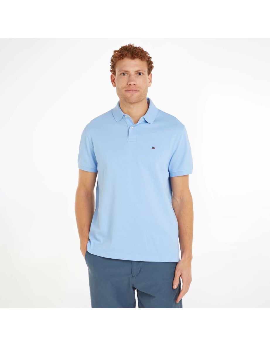 Polo da uomo Tommy Hilfiger 1985 in cotone organico a vestibilità regolare - Blu