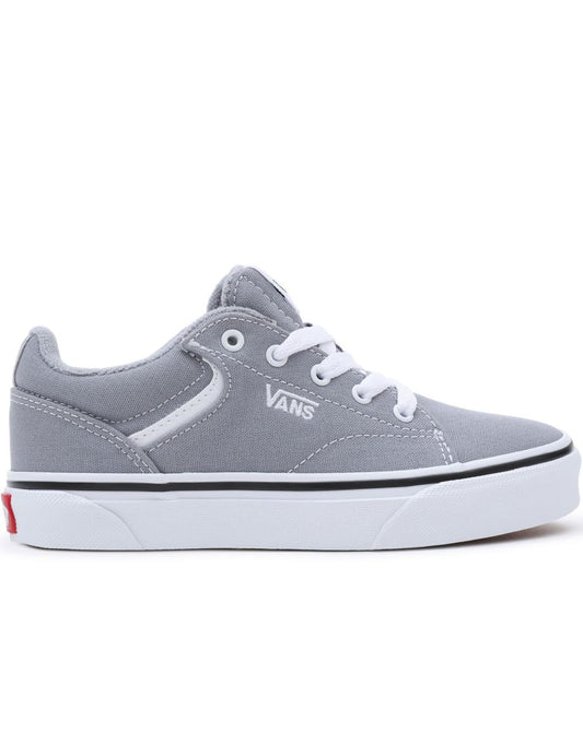 Tênis Vans Boys Seldan Retro Canvas - Cinza/Branco