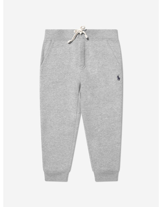 Joggers cinza com logotipo para meninos