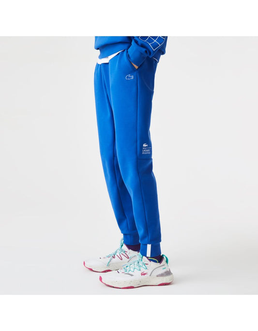 Pantaloni da uomo Lacoste Slim Fit Logo in blu
